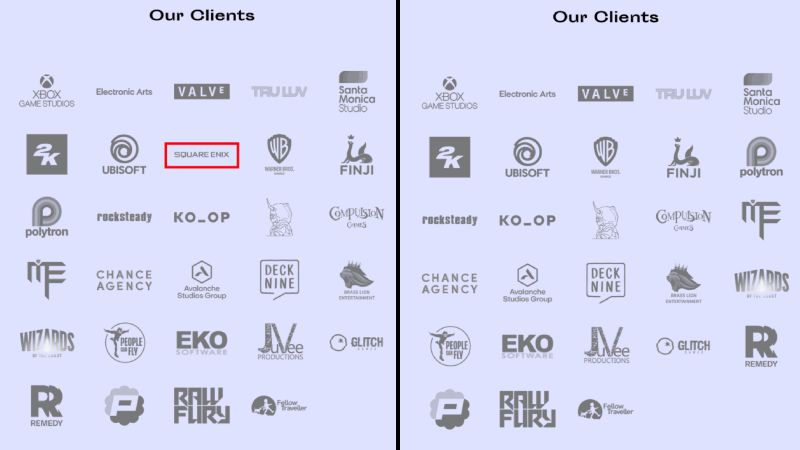 Λογότυπο της Square Enix και της Sweet Baby Inc, με τερματισμό συνεργασίας στο 2024